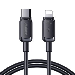 Cablu Date si Incarcare USB-C - Lightning Joyroom A14, 20W, 1.2m, Negru 