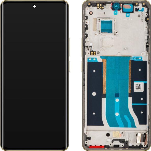 Display cu Touchscreen Realme 12 Pro+, cu Rama, Auriu (Navigator Beige), Service Pack 621029000160 