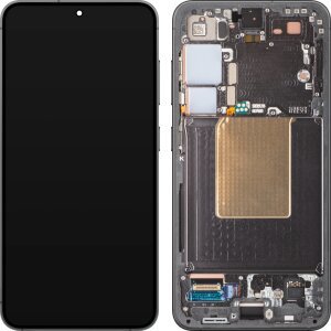 Display cu Touchscreen Samsung Galaxy S24 S921, cu Rama, Negru (Onyx Black), Service Pack GH82-33287A 