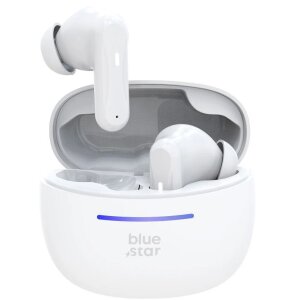 Handsfree Bluetooth Blue Star BK44, TWS, Alb 