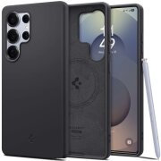 Husa MagSafe pentru Samsung Galaxy S25 Ultra S938, Spigen, Silicone Fit (MagFit), Neagra ACS09017 