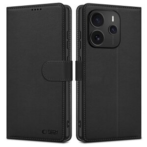 Husa pentru Xiaomi Redmi Note 14 5G, Tech-Protect, Wallet, Neagra 