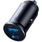 Incarcator Auto Joyroom JR-CCN05, 30W, 3A, 1 x USB-A - 1 x USB-C, Negru 