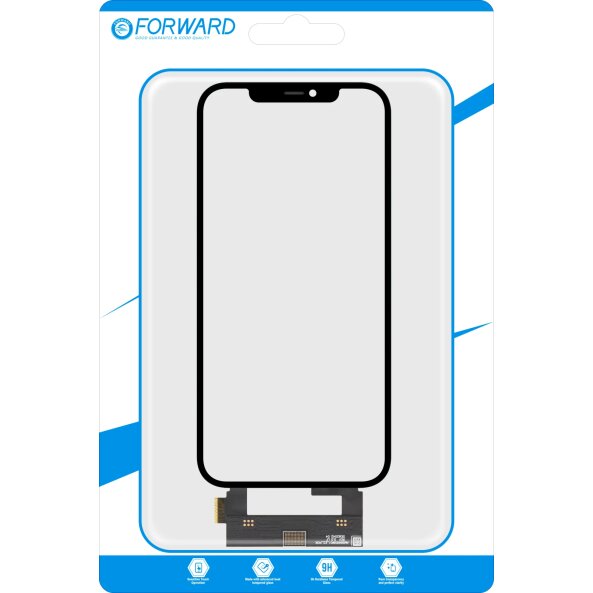 Touchscreen Forward Guard OCA pentru Apple iPhone 12 Pro Max, Versiune IC, Negru