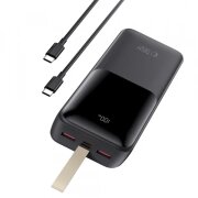 Baterie Externa Tech-Protect PB03, 30000mAh, 22.5W, PD + FQI, 1 x microUSB - 1 x USB-C - 2 x USB-A, Neagra 