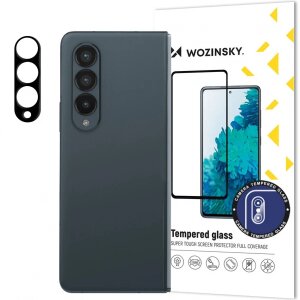 Folie de protectie Camera spate WZK pentru Samsung Galaxy Z Fold4 F936, Sticla Securizata, Neagra 
