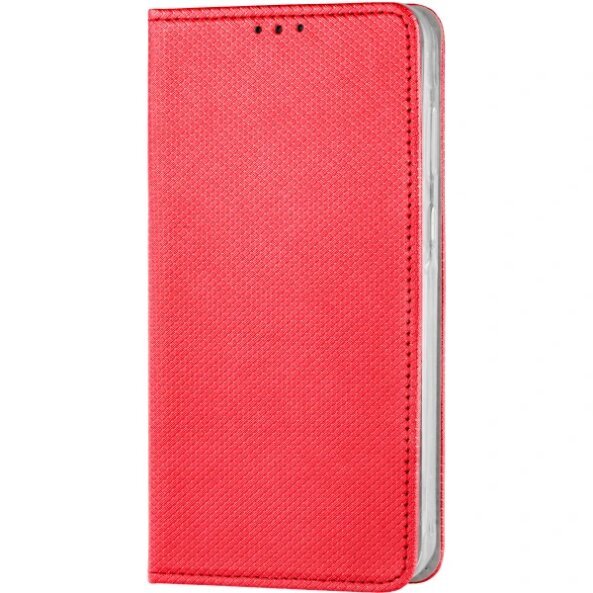 Husa pentru Motorola Moto E14 / Moto G04 / Moto G24, OEM, Smart Magnet, Rosie 