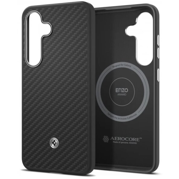 Husa pentru Samsung Galaxy S25+ S936, Spigen Enzo Aramid Magnet, Neagra GP-FPS936PGABW 