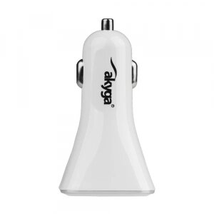 Incarcator Auto Akyga AK-CH-09, 10W, 2A, 4 x USB-A, Alb