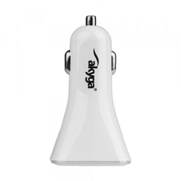 Incarcator Auto Akyga AK-CH-09, 10W, 2A, 4 x USB-A, Alb