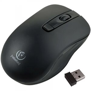 Mouse Wireless Rebeltec Star, 1600DPI, Negru 