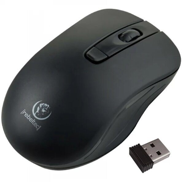 Mouse Wireless Rebeltec Star, 1600DPI, Negru 