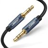 Cablu Audio 3.5mm - 3.5mm UGREEN AV122 Mini, 2m, Albastru 