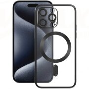 Husa MagSafe pentru Samsung Galaxy S24 Ultra S928, Vmax, Electroplating, Neagra 