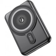 Baterie Externa Wireless XO Design PR264, 10000mAh, 20W, PD + QI, 1 x USB-C, Neagra 