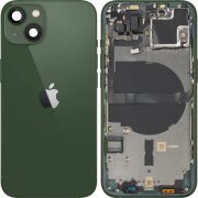 Capac Baterie Apple iPhone 13, Cu Carcasa Mijloc, Verde, Swap 
