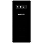 Capac Baterie Samsung Galaxy Note 8 N950, Cu Geam Blitz - Geam Camera Spate - Senzor Amprenta, Negru, Swap