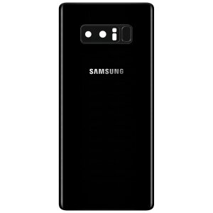 Capac Baterie Samsung Galaxy Note 8 N950, Cu Geam Blitz - Geam Camera Spate - Senzor Amprenta, Negru, Swap