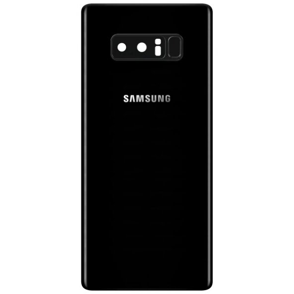 Capac Baterie Samsung Galaxy Note 8 N950, Cu Geam Blitz - Geam Camera Spate - Senzor Amprenta, Negru, Swap