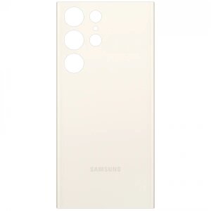 Capac Baterie Samsung Galaxy S23 Ultra S918, Alb (Cream), Swap 