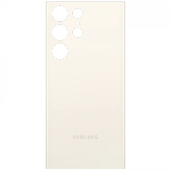 Capac Baterie Samsung Galaxy S23 Ultra S918, Alb (Cream), Swap 