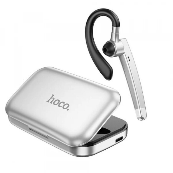 Handsfree Bluetooth HOCO DES48, A2DP, Argintiu