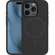 Husa MagSafe pentru Apple iPhone 14 Pro, OEM, Silicone Thin, Neagra 