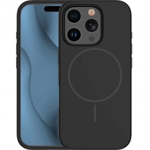 Husa MagSafe pentru Apple iPhone 16 Pro, OEM, Silicone Thin, Neagra 