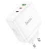Incarcator Retea HOCO N30, 65W, 3.25A, 1 x USB-A - 2 x USB-C, Alb 