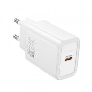 Incarcator Retea HOCO N62, 30W, 3A, 1 x USB-C, Alb 