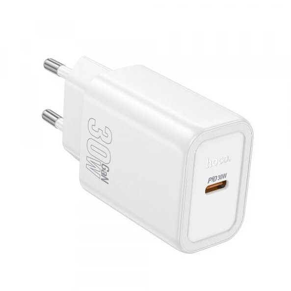 Incarcator Retea HOCO N62, 30W, 3A, 1 x USB-C, Alb 