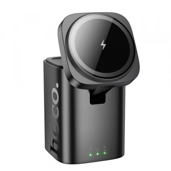 Incarcator Retea Wireless HOCO CQ20 3in1, 15W, 1.67A, Negru 