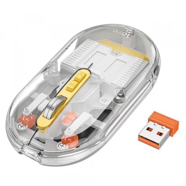 Mouse Wireless HOCO GM35, 1600DPI, Gri 