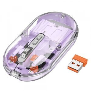 Mouse Wireless HOCO GM35, 1600DPI, Mov 