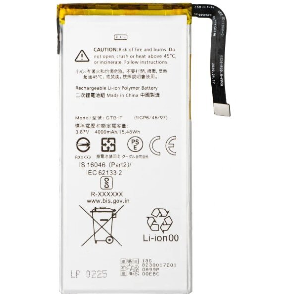 Acumulator pentru Google Pixel 5, GTB1F 