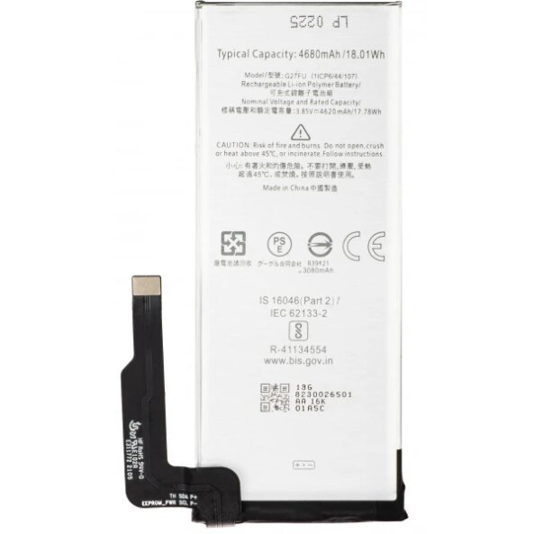 Acumulator pentru Google Pixel 5a 5G, G27FU 