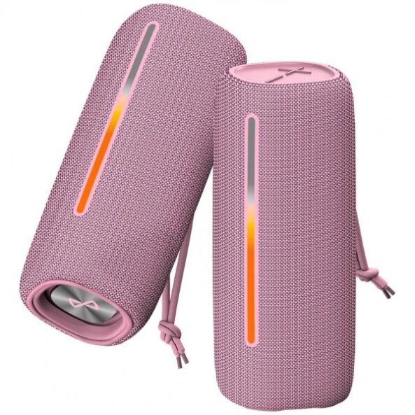 Boxa Portabila Bluetooth Forever BS-20, 20W, TWS, RGB, Waterproof, Roz 