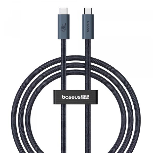 Cablu Date si Incarcare USB-C - USB-C Baseus Flash Series II, 240W, 1m, Negru P10311803111-00 