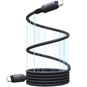Cablu Date si Incarcare USB-C - USB-C Baseus PicoGo, 240W, 1m, Negru P10376800121-00 