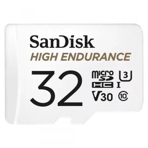Card Memorie microSDHC SanDisk High Endurance, 32Gb, Clasa 10 / UHS-1 U3 SDSQQNR-032G-GN6IA 