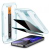 Folie de protectie Ecran Privacy Spigen EZ FIT pentru Google Pixel 9 / Pixel 9 Pro, Sticla Securizata, Full Glue, Set 2 bucati 