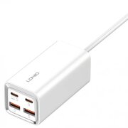 Incarcator Statie Ldnio A4610, 65W, 5A, 2 x USB-A - 2 x USB-C, Alb 