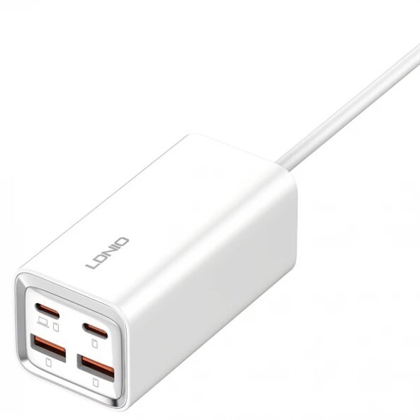 Incarcator Statie Ldnio A4610, 65W, 5A, 2 x USB-A - 2 x USB-C, Alb 
