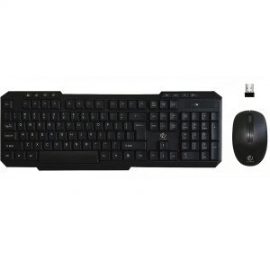 Kit Tastatura Mouse Wireless Rebeltec Vortex, Negru 