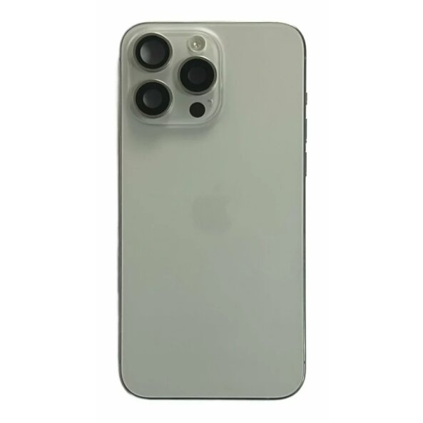 Carcasa (Body) completa iPhone 15 Pro Max White Titanium Grade 10 (din dezmembrari)