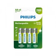 Baterie Reincarcabila Philips, AA / LR6, 2100mAh, Set 4 bucati Phil-R6B4A210/10 