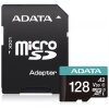Card Memorie microSDXC Adata, 128GB, Clasa 10 / UHS-1 U3, Cu Adaptor AUSDX128GUI3V30SA2-RA1 