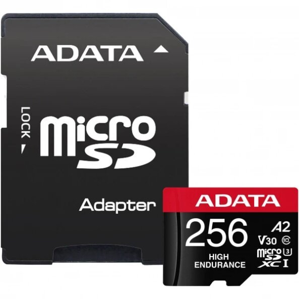 Card Memorie microSDXC Adata, 256Gb, Clasa 10 / UHS-1 U3, Cu Adaptor AUSDX256GUI3V30SHA2-RA1 
