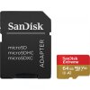 Card Memorie microSDXC SanDisk Extreme, 64Gb, Clasa 10 / UHS-1 U3, Cu Adaptor SDSQXAH-064G-GN6MA 