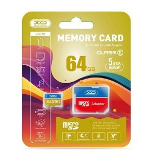 Card Memorie microSDXC XO Design, 64Gb, Clasa 10 / UHS-1 U1, Cu Adaptor